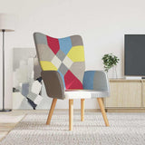 Vidaxl relaxstoel patchwork stof