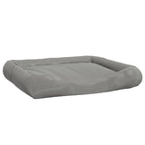 Vidaxl Dog Letto con cuscini 115x100x20 cm tessuto di Oxford grigio