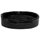 Vidaxl Dog Basket 90x79x20 cm en peluche et en cuir artificiel noir