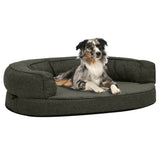 Vidaxl Chien lit ergonomique Look-look 75x53 cm enleceau gris foncé