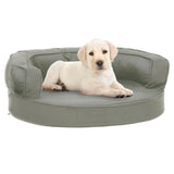 Vidaxl dog bed ergonomic linen look 60x42 cm gray