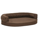 Vidaxl Dog Letto di lino ergonomico 75x53 cm marrone