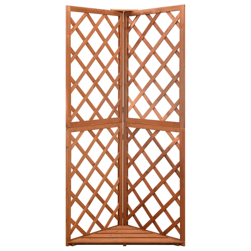 Vidaxl Latwerk Corner Model 50x50x145 cm Solid Pinewood