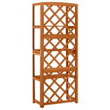 Vidaxl latwerk avec étagères 55x30x140 cm