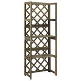 Vidaxl latwerk avec étagères 55x30x140 cm de pin massif gris gris