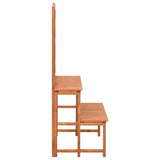 Rack de plante Vidaxl avec slat 70x42x115 cm de bois solide solide