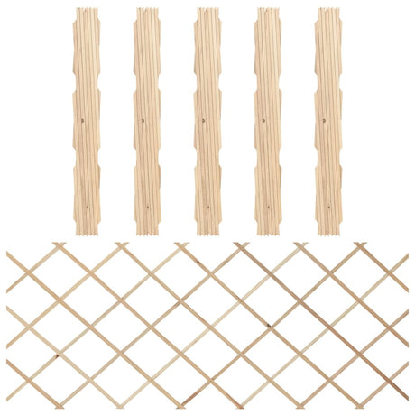 Vidaxl Garden Slat Works 5 St 180x80 cm Solid Pinewood
