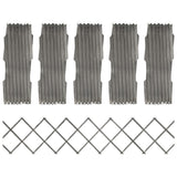 Vidaxl Garden Slat Works 5 ST 180x30 cm Gris de pin massif