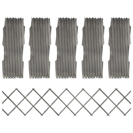 Vidaxl Garden Slat Works 5 ST 180x30 cm Gris de pin massif