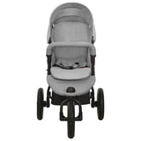 Vidaxl Porte-poussette en acier gris clair