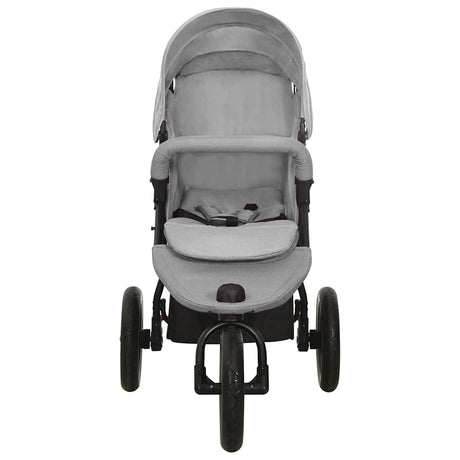 Vidaxl Porte-poussette en acier gris clair