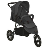 Vidaxl Pram en acier anthracite -colored