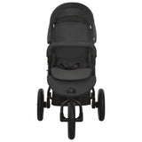 Vidaxl Pram en acier anthracite -colored