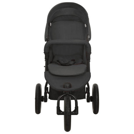 Vidaxl Pram en acier anthracite -colored