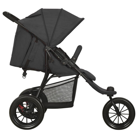 Vidaxl Pram en acier anthracite -colored