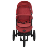 Vidaxl pram en acier rouge