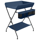 Vidaxl Change Table Iron Navy Blue