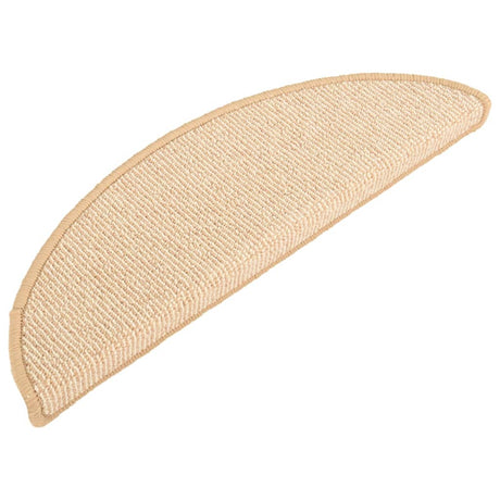 Mattes d'escalier Vidaxl 15 ST 56X17X3 CM CRÈME Hémisphère