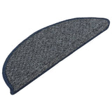 Mattes d'escalier vidaxl 15 st 56x17x3 cm bleu foncé