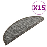 Mattes d'escalier Vidaxl 15 st 56x17x3 cm anthracite -colored
