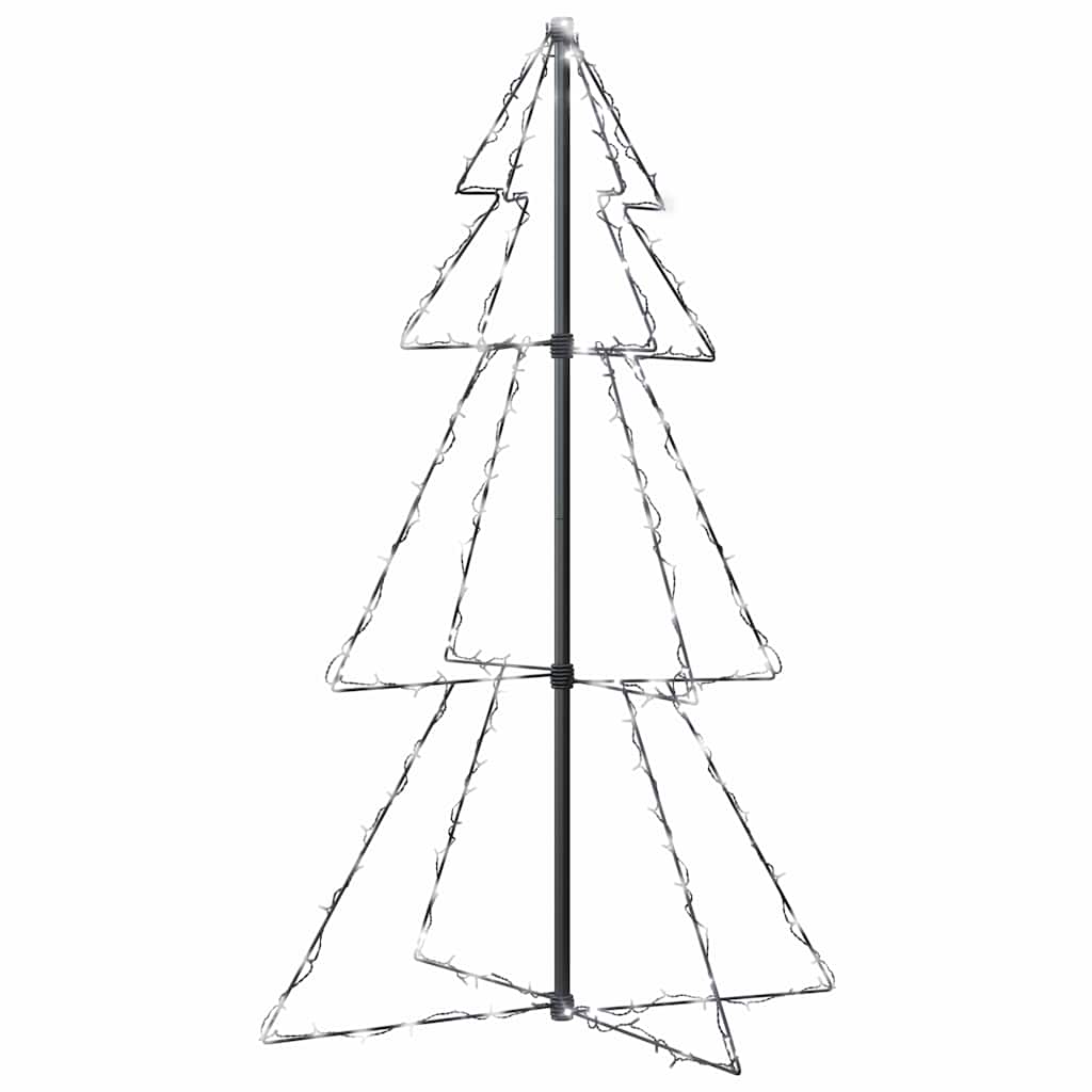Vidaxl kegelkerstboom 160 LEDS à l'intérieur et à l'extérieur 78x120 cm