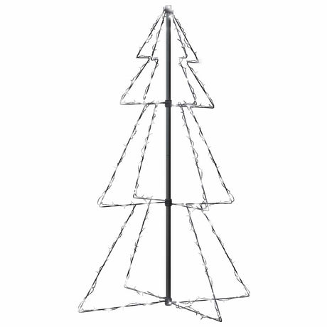 Vidaxl kegelkerstboom 160 LEDS à l'intérieur et à l'extérieur 78x120 cm