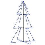 Vidaxl kegelkerstboom 160 LEDS à l'intérieur et à l'extérieur 78x120 cm