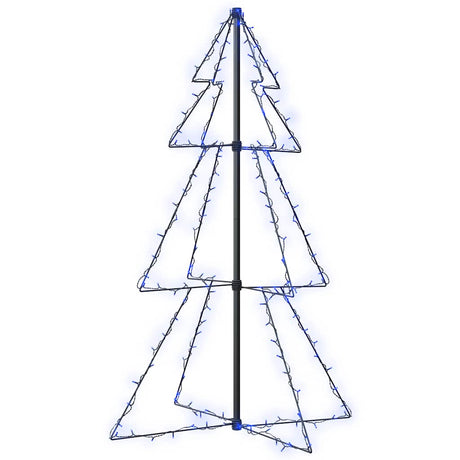 Vidaxl kegelkerstboom 160 LEDS à l'intérieur et à l'extérieur 78x120 cm