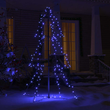 Vidaxl kegelkerstboom 160 LEDS à l'intérieur et à l'extérieur 78x120 cm