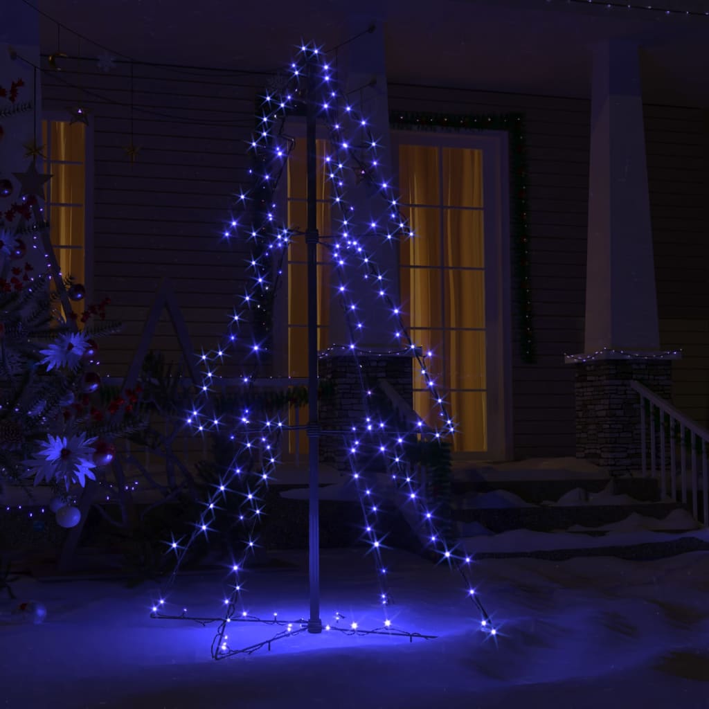 Vidaxl Kegelkerstboom 160 LED'er inde og uden for 78x120 cm