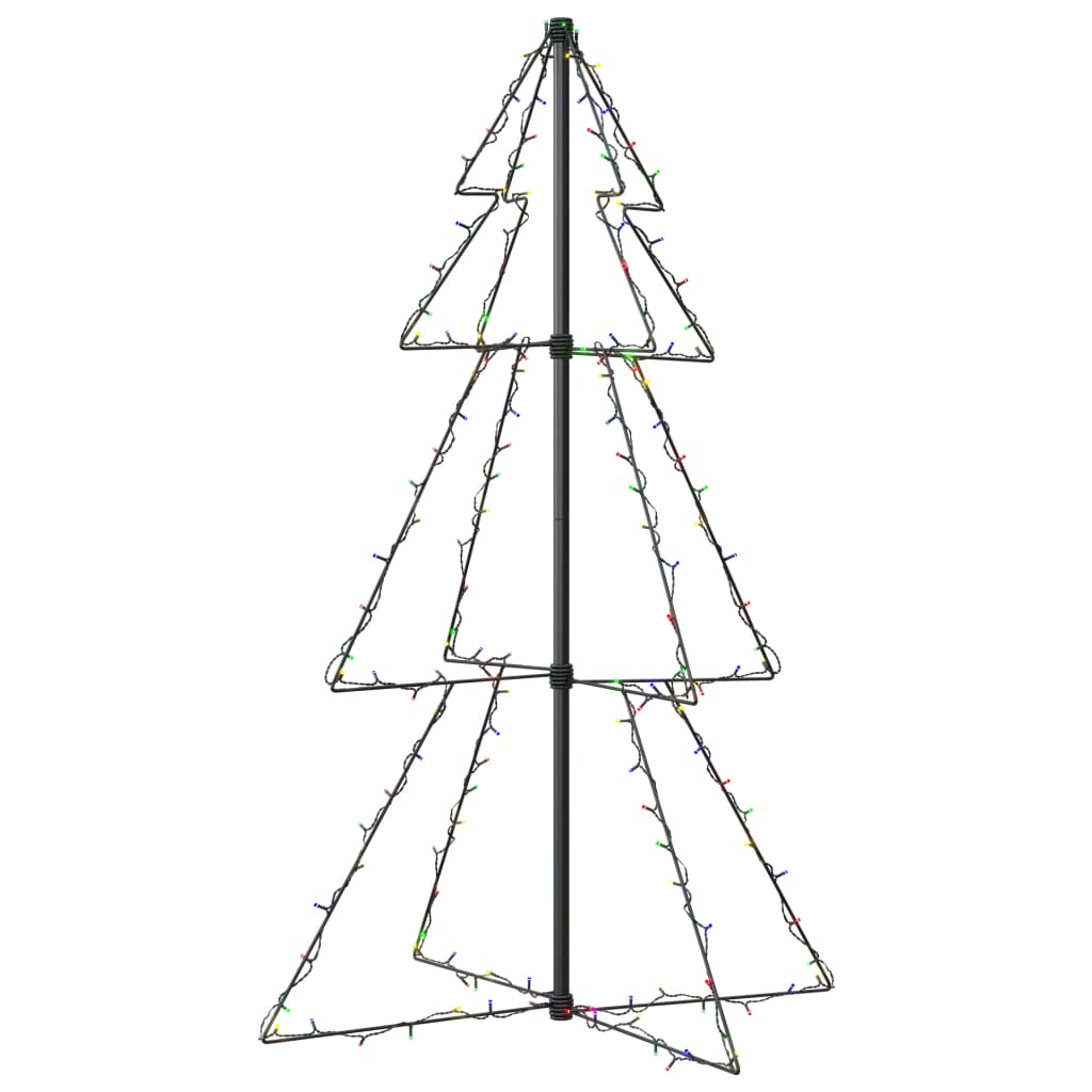 Vidaxl kegelkerstboom 160 diod LED wewnątrz i na zewnątrz 78x120 cm