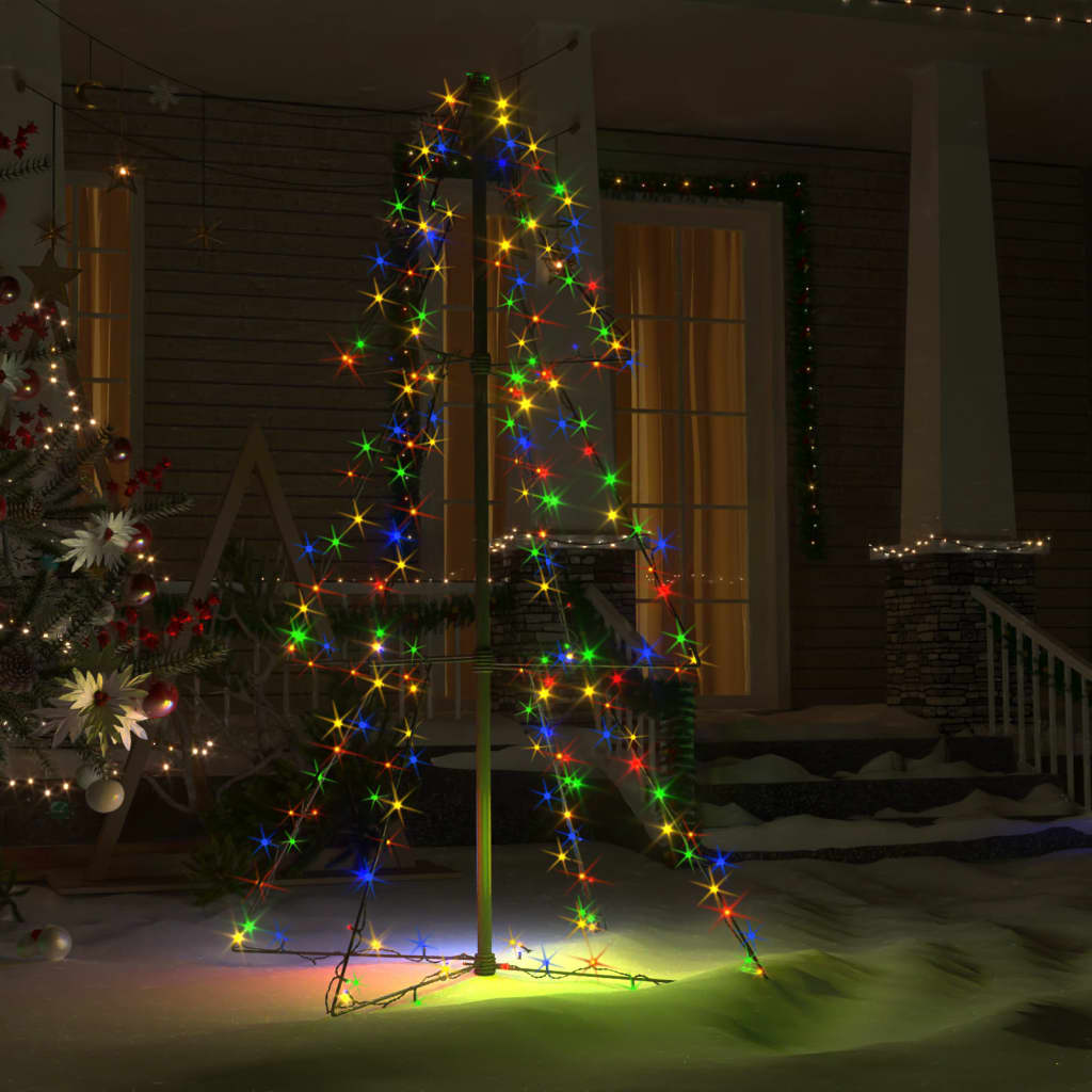 Vidaxl kegelkerstboom 160 diod LED wewnątrz i na zewnątrz 78x120 cm