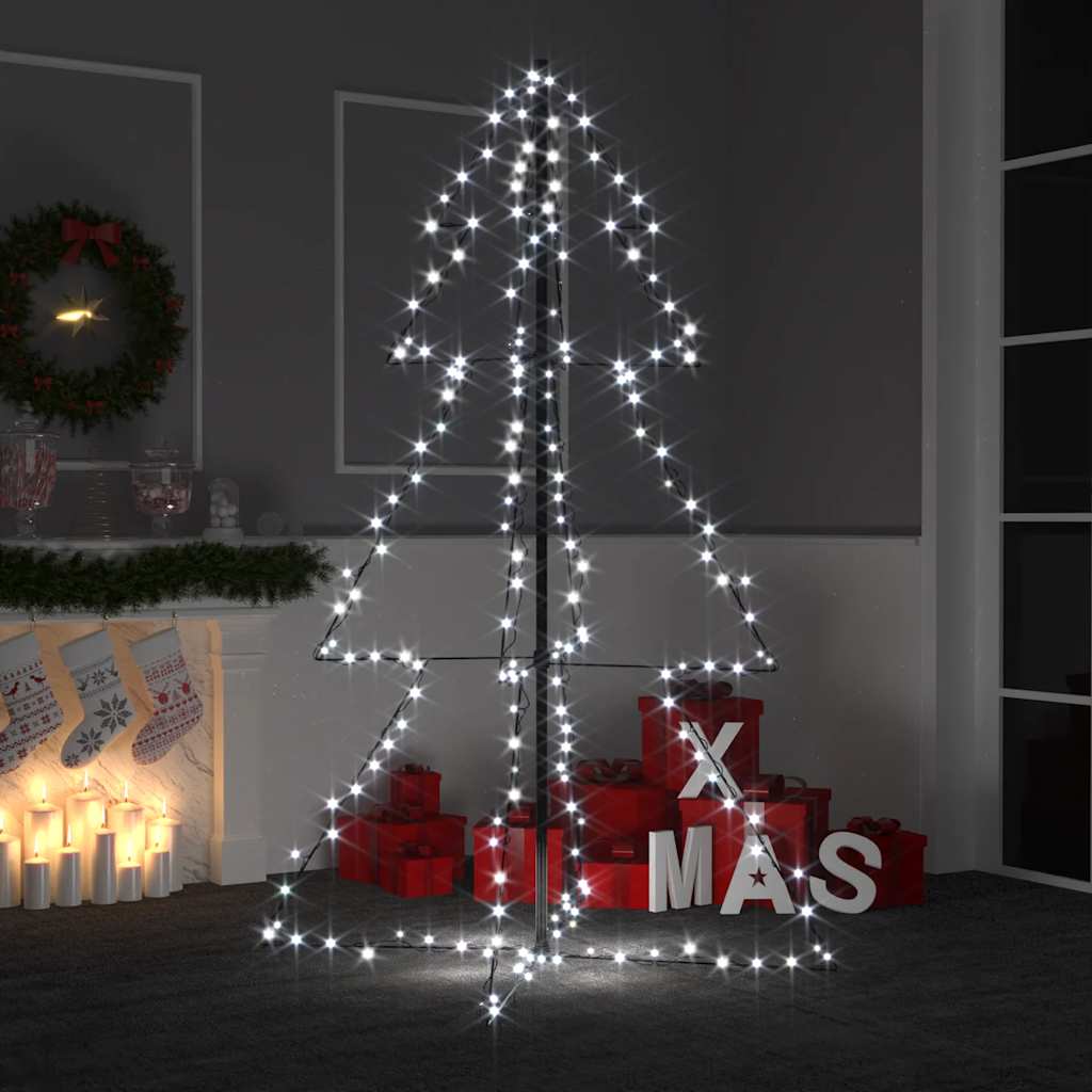 Vidaxl kegelkerstboom 200 LED à l'intérieur et à l'extérieur 98x150 cm
