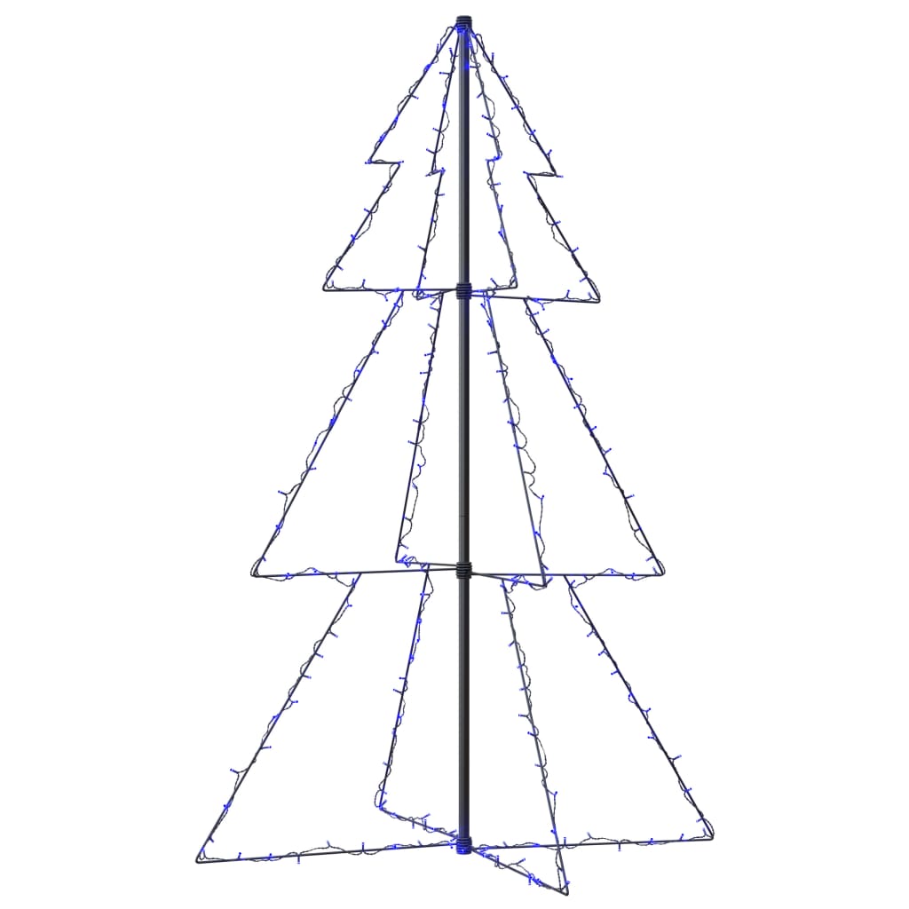 Vidaxl Kegelkerstboom 200 LED'er inde og uden for 98x150 cm