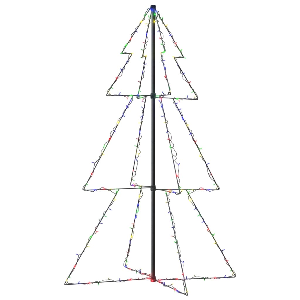 Vidaxl Kegelkerstboom 200 LED'er inde og uden for 98x150 cm