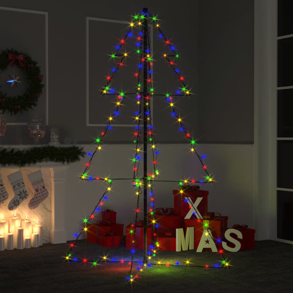 Vidaxl Kegelkerstboom 200 LED'er inde og uden for 98x150 cm