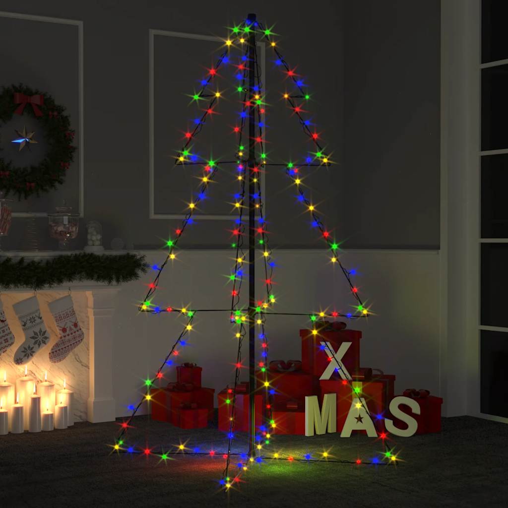 Vidaxl kegelkerstboom 200 LED à l'intérieur et à l'extérieur 98x150 cm