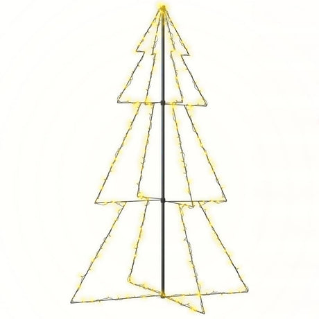 Vidaxl kegelkerstboom 240 LED à l'intérieur et à l'extérieur 118x150 cm