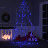 Vidaxl Kegelkerstboom 240 LED'er inde og uden for 118x150 cm