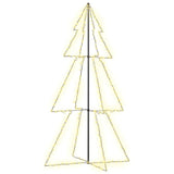 Vidaxl kegelkerstboom 300 LEDS à l'intérieur et à l'extérieur 120x220 cm