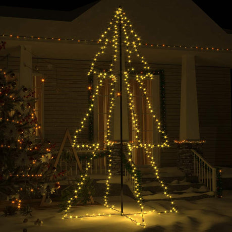 Vidaxl kegelkerstboom 300 LEDS à l'intérieur et à l'extérieur 120x220 cm
