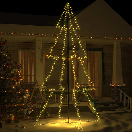 Vidaxl kegelkerstboom 360 LEDS à l'intérieur et à l'extérieur 143x250 cm