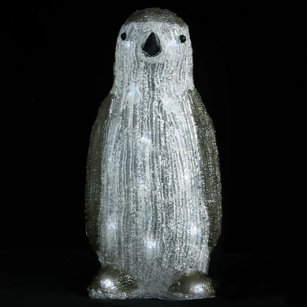 Vidaxl Christmas Figur Penguin LED wewnątrz i na zewnątrz 30 cm akryl