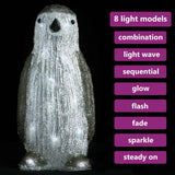 Vidaxl Christmas Figure Penguin LED à l'intérieur et à l'extérieur de 30 cm acrylique