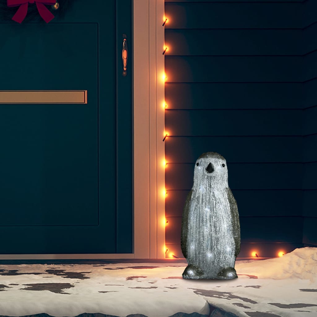 Vidaxl Christmas Figure Penguin LED à l'intérieur et à l'extérieur de 30 cm acrylique