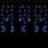 Vidaxl Light Garland Star et Moon Remote Control 138 LEDS BLUE
