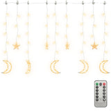 Vidaxx guirlande lumineuse étoile et lune télécommande 345 LED blanc chaud