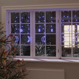 Vidaxl Light Garland Star and Moon Remote Control 345 LEDS BLUE
