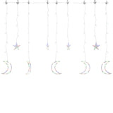 Vidaxl Light Garland Star and Moon 345 LEDS Multi -colored