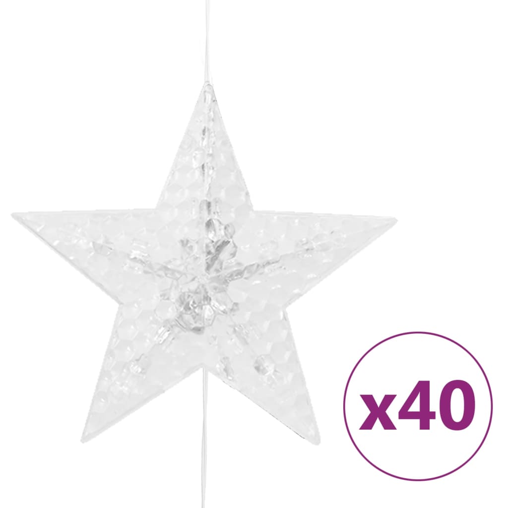 Vidaxl Light Corder Stars con 200 LED y 8 funciones White White